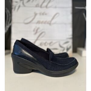 Bzees Women's Size 9 Empress Nubuck Pump Blue Denim Comfort Shoes